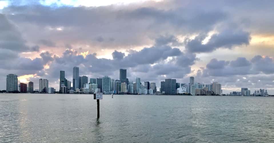Miami Skyline Sunset