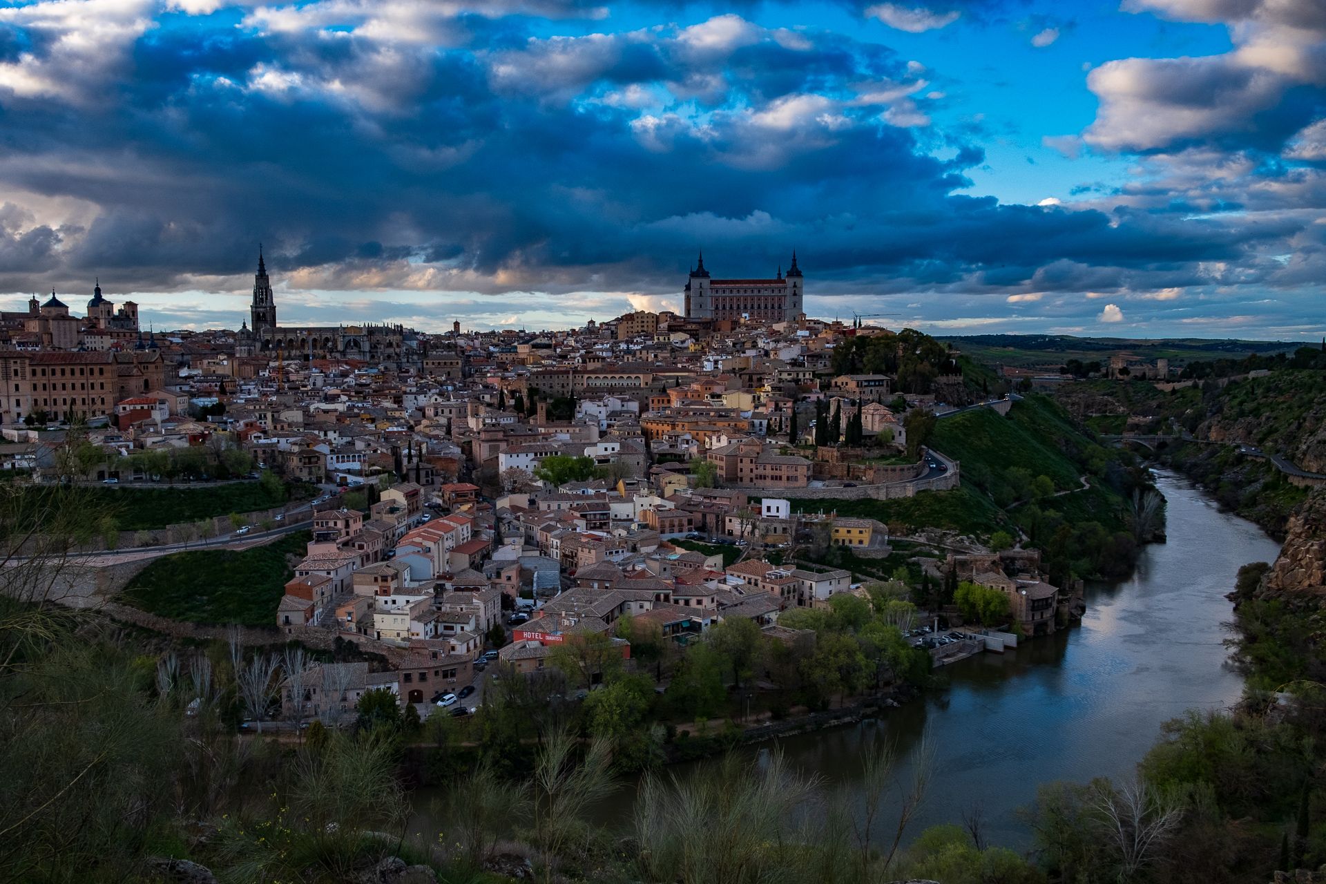 View of Toledo from Mirador del Valle, Spain