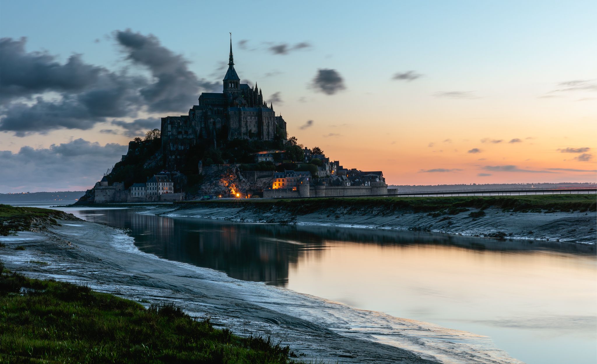 Dawn at the Mont Saint-Michel, France