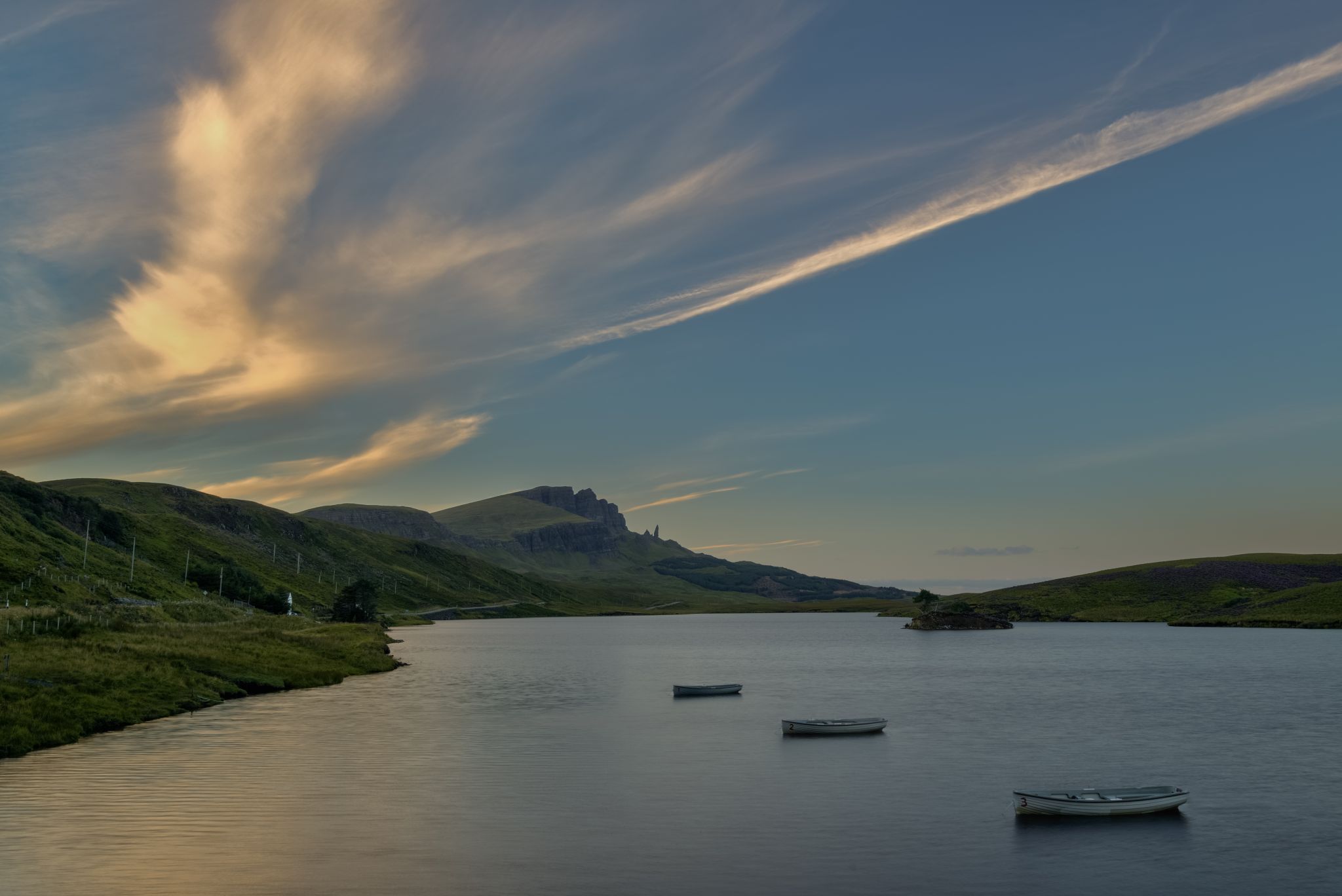 Old Man of Storr From Loch Fada, United Kingdom