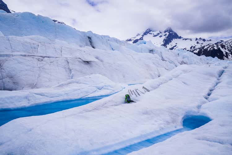 On Mendenhall Glacier