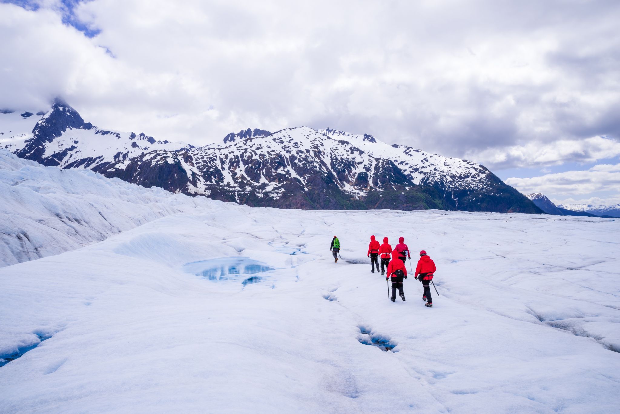 On Mendenhall Glacier, USA