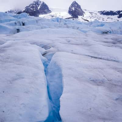 On Mendenhall Glacier, USA