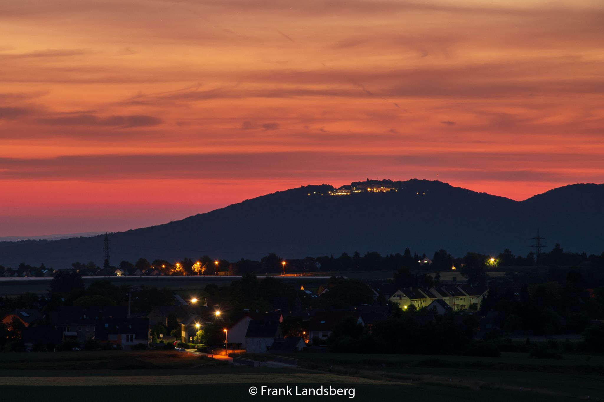 Panoramic view of the Siebengebirge, Germany