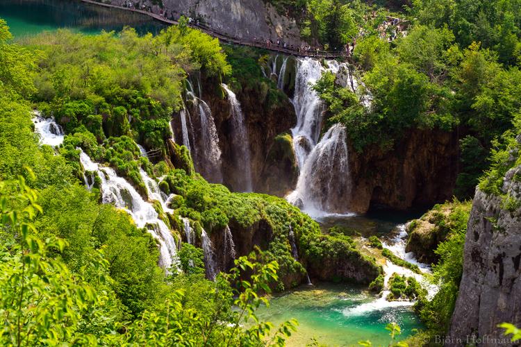 Plitvice National Park, Lower Lakes Waterfall Overview