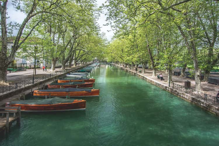View from the Pont des Amours, Annecy