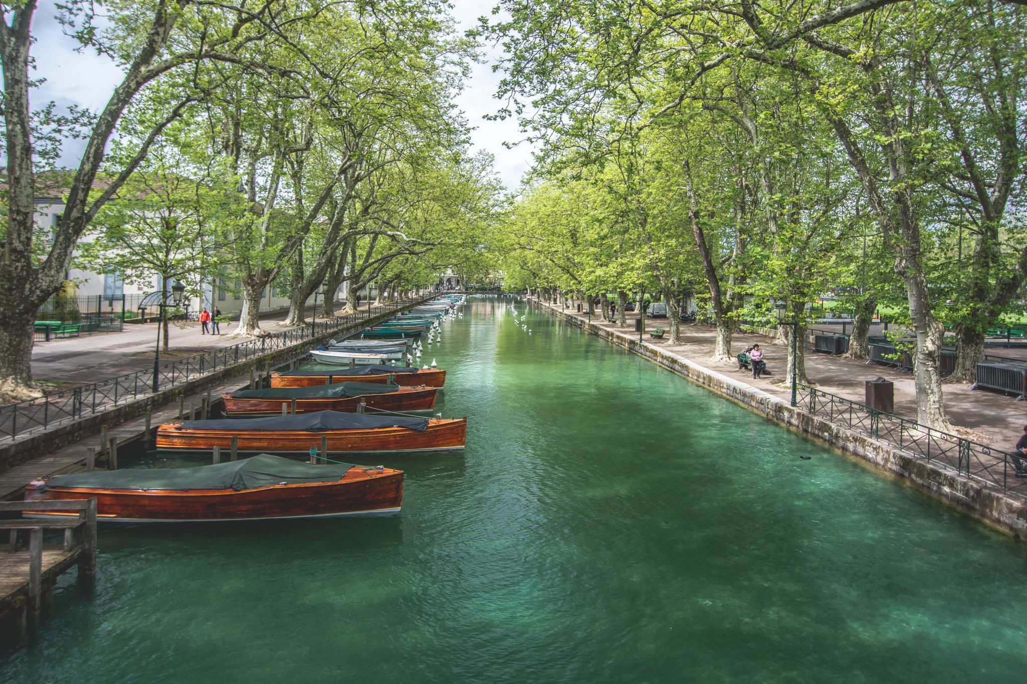 View from the Pont des Amours, Annecy, France