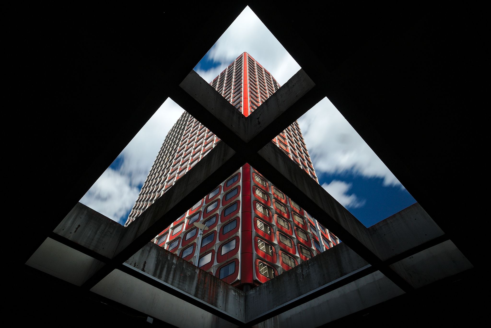 Red Tower in Paris Beaugrenelle, France