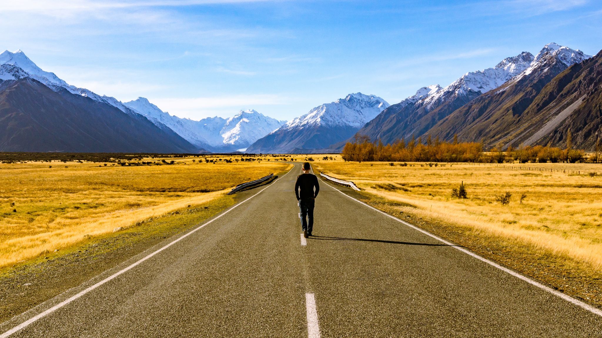 Road to Aoraki / Mount Cook, New Zealand