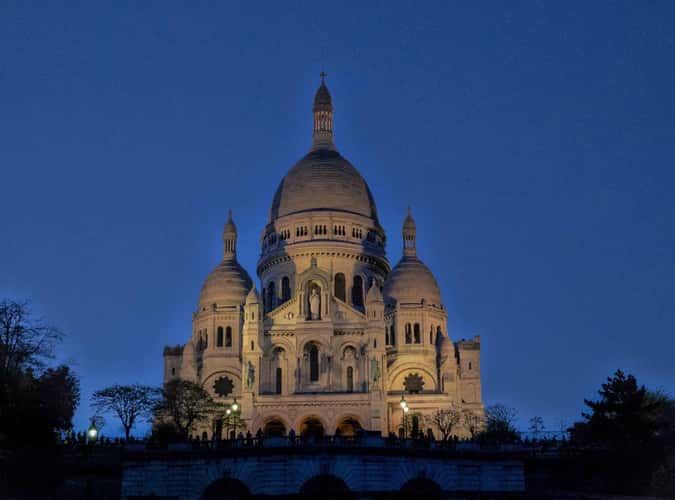 Sacré-Cœur from the front, Paris