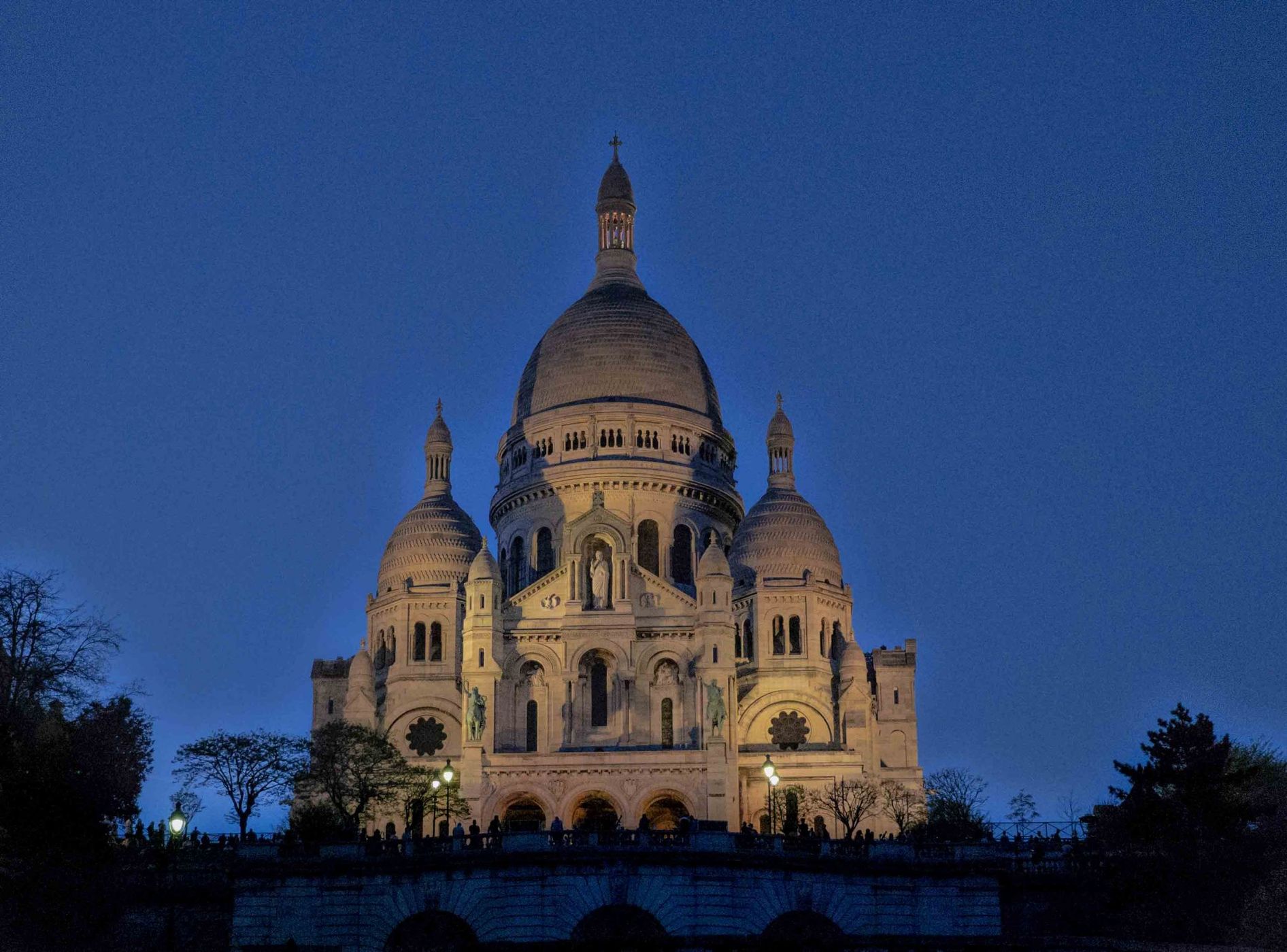 Sacré-Cœur from the front, Paris, France