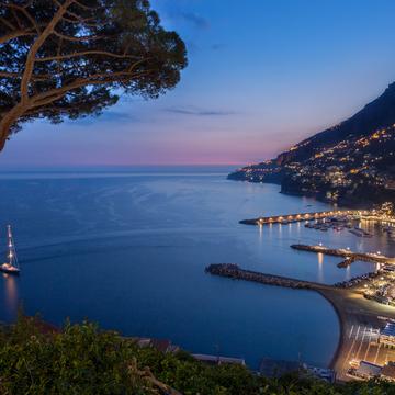 Salita Capo di Croce, overlooking the town of Amalfi, Italy