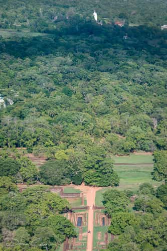 Sigiriya Lions Rock distant Buddha
