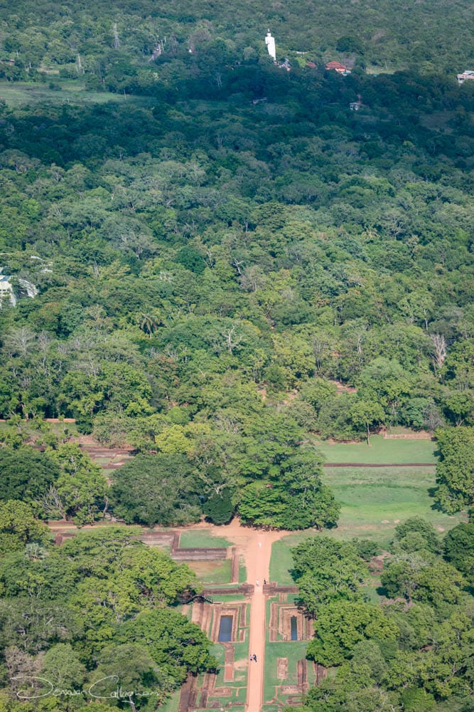 Sigiriya Lions Rock distant Buddha, Sri Lanka
