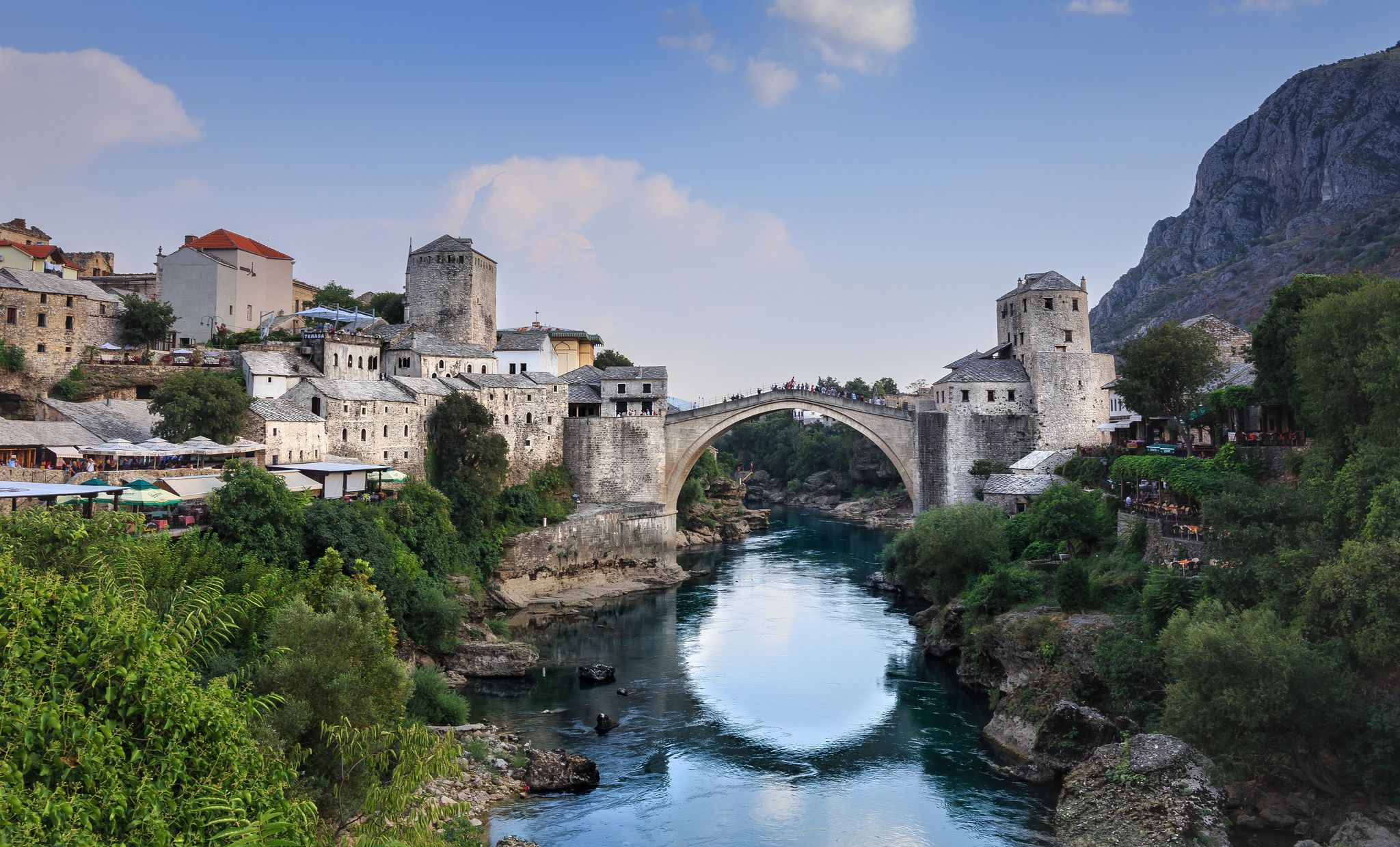 Stari Most from Pasha Mosque, Mostar, Bosnia and Herzegovina