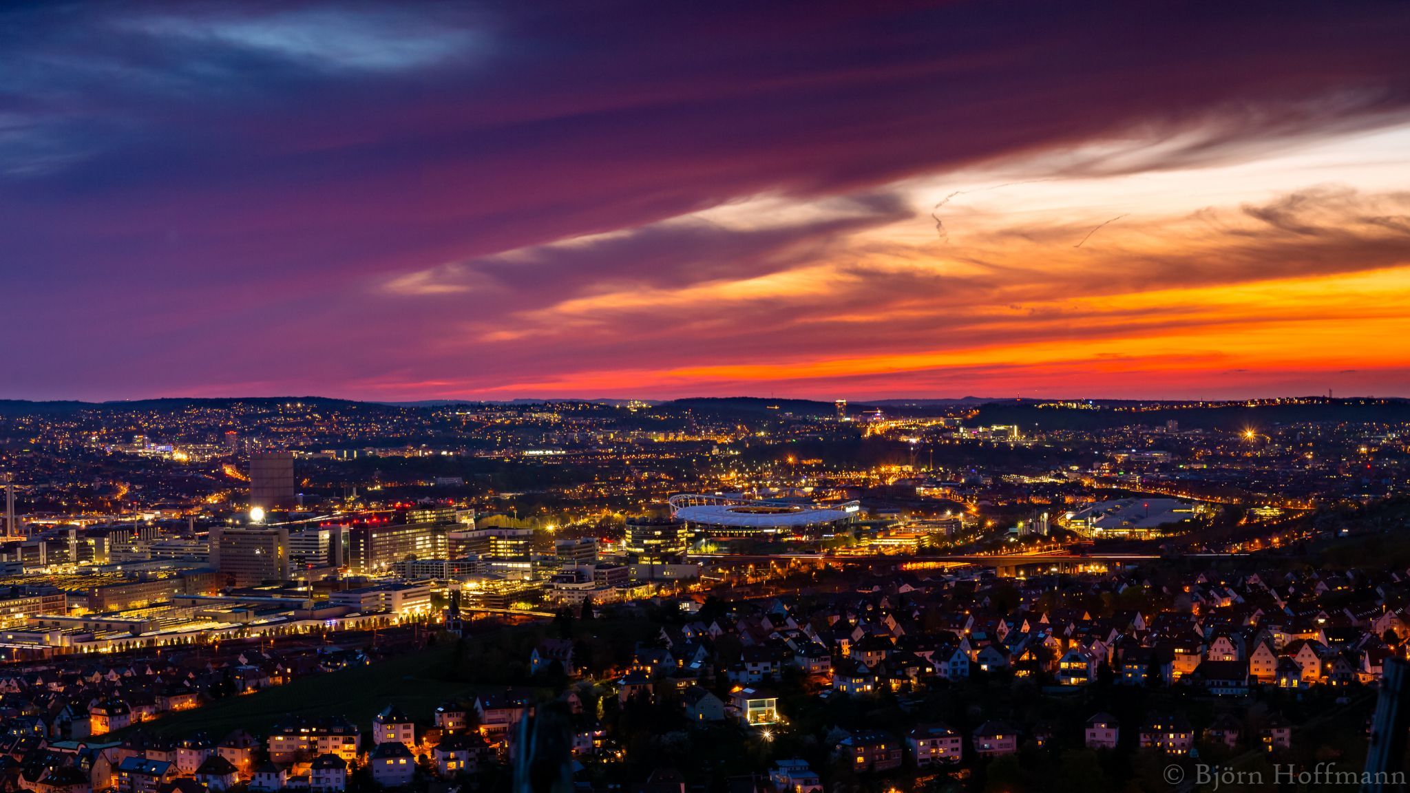 Stuttgart from above, Germany