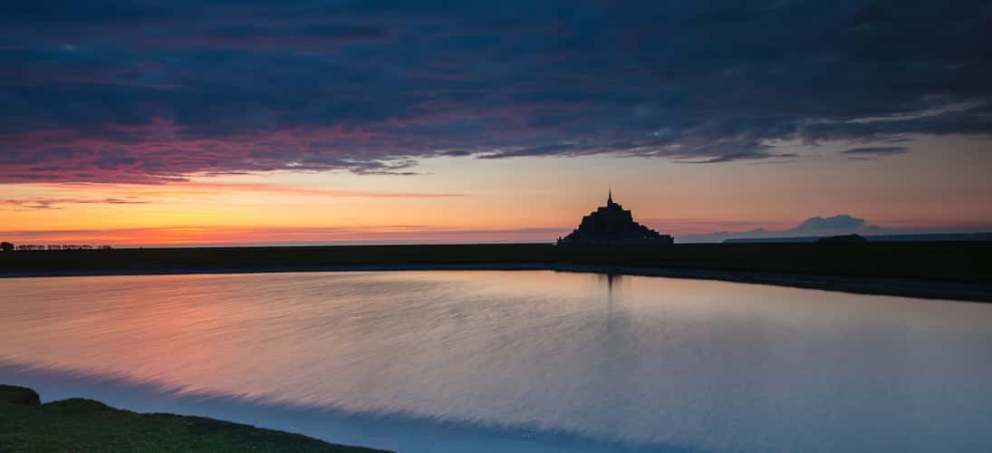 Last glimmer of light, Mont-Saint-Michel (Basse Normandie)