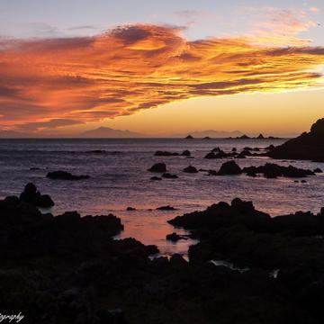 Sunset at Princess Bay, Wellington, New Zealand