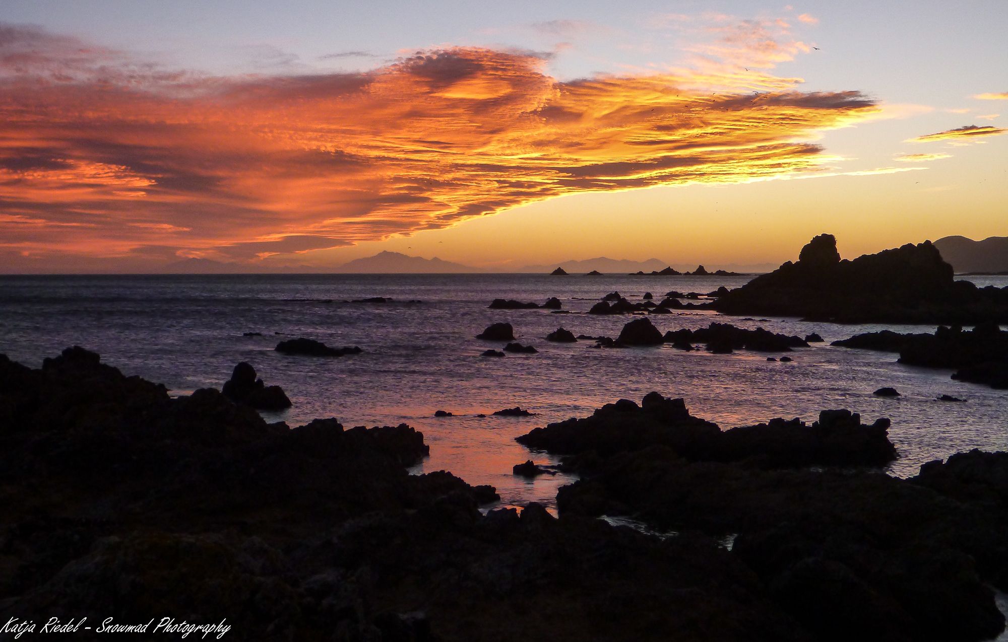 Sunset at Princess Bay, Wellington, New Zealand