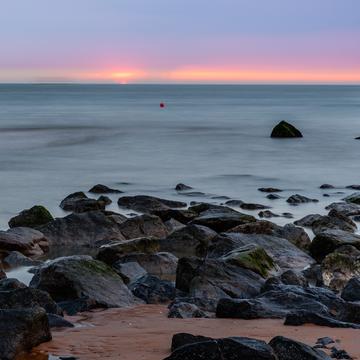 Sunset at the beach, Belgium