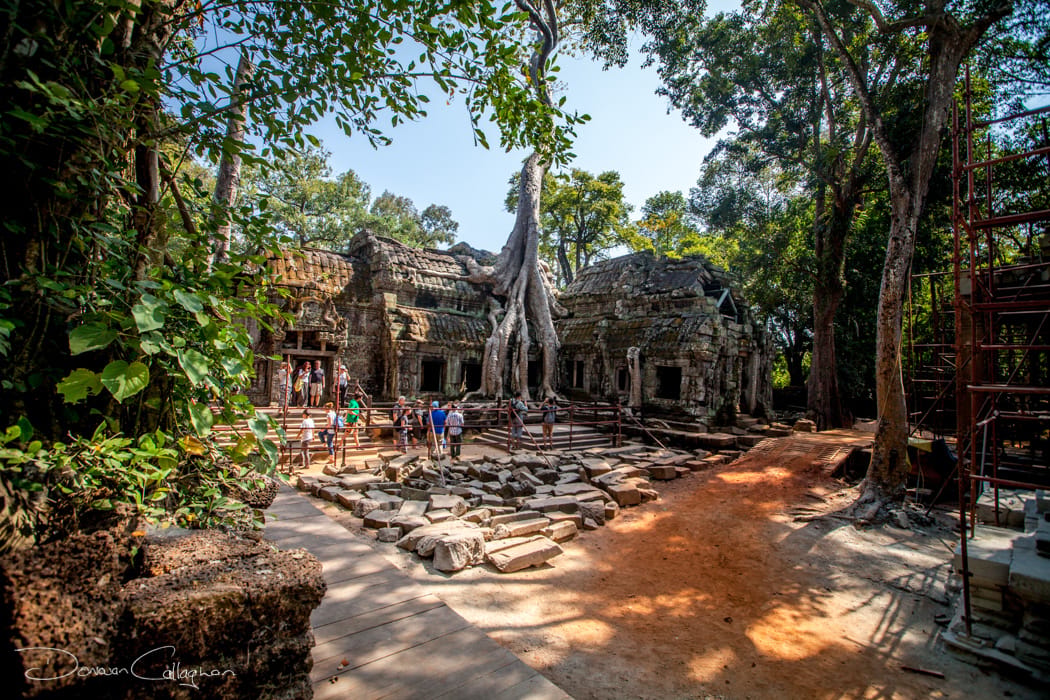 Ta Prohm temple court yard, Cambodia