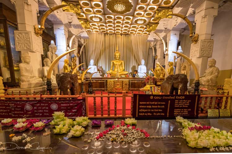 Temple of the Sacred Tooth Relic Kandy altar