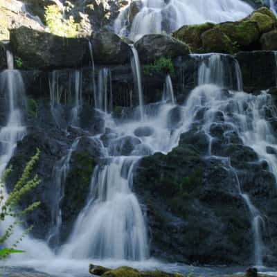 The old mill and waterfall at Röttle, Sweden