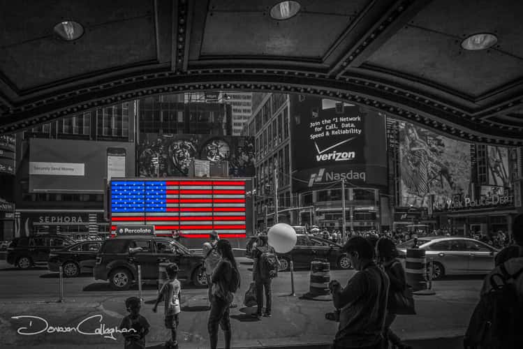 Times Square flag