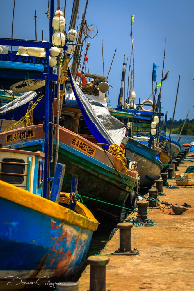Valaichechena fishing boats, Sri Lanka