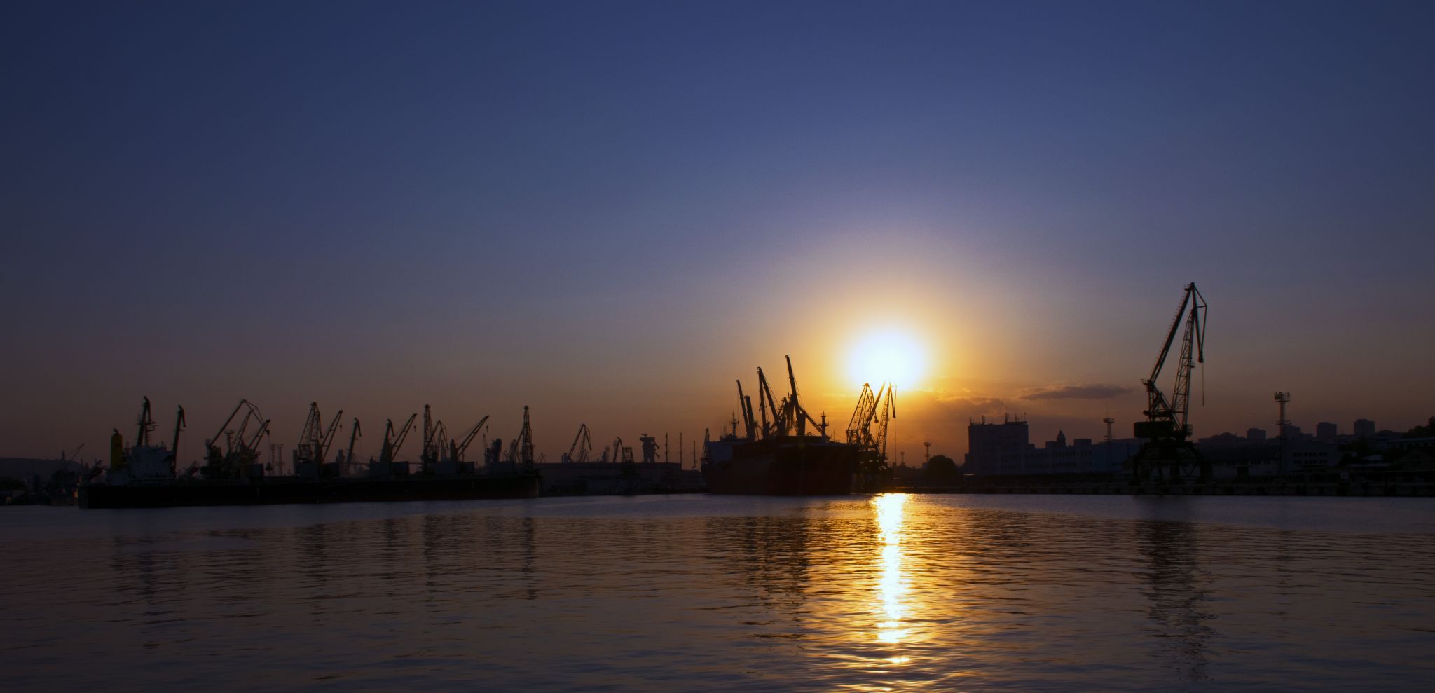 Varna, Varna Bay and harbour, Bulgaria