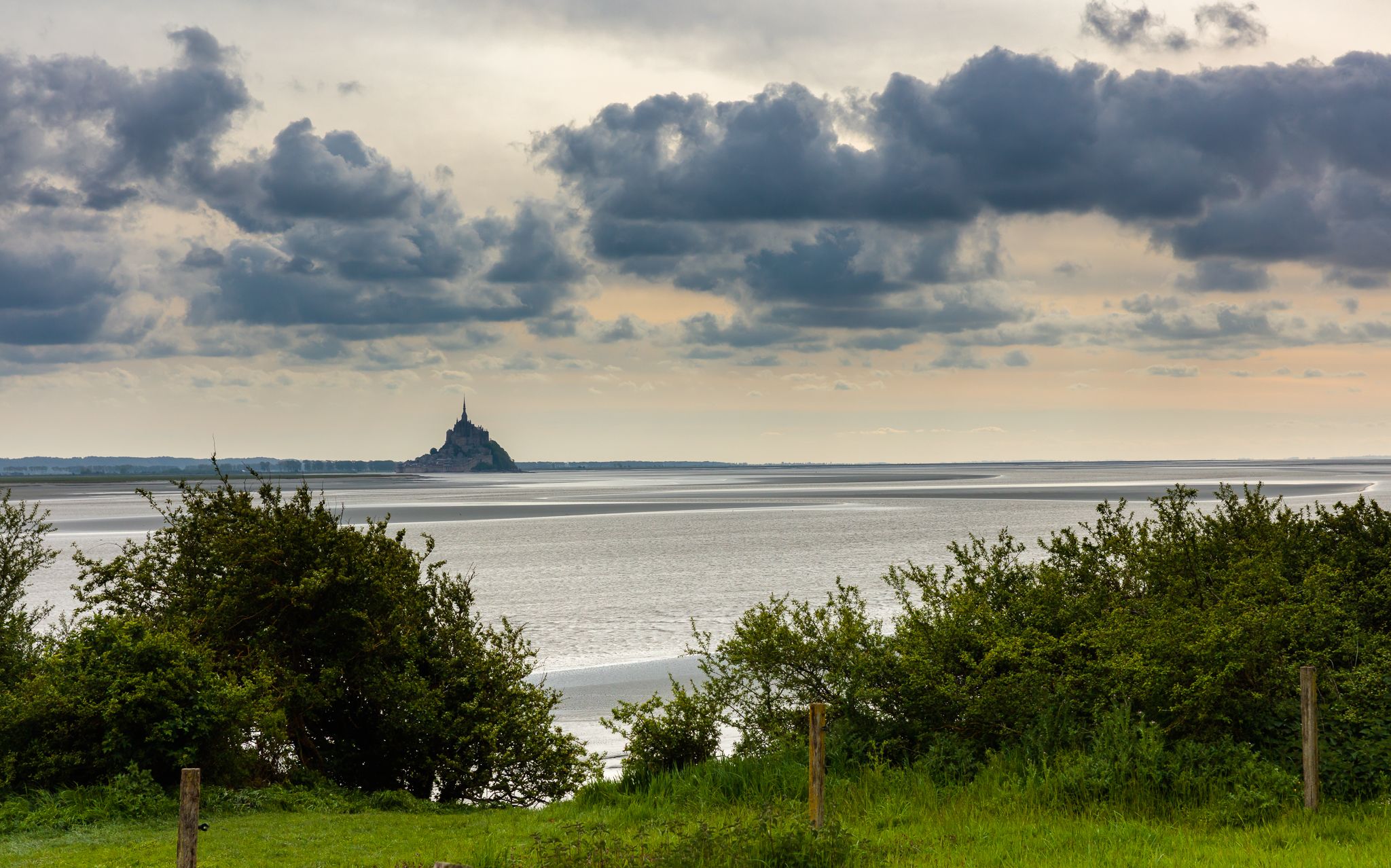 View on “La Baie du Mont-Saint-Michel”, France