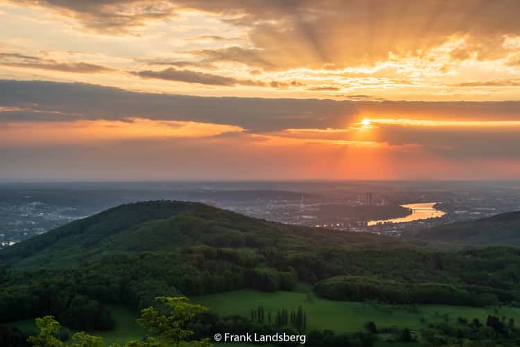 View over Bonn from Ölberg, Siebengebirge