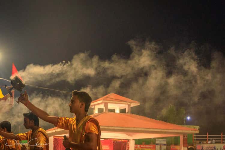 Aarti Hindu Religious Ritual Ganges