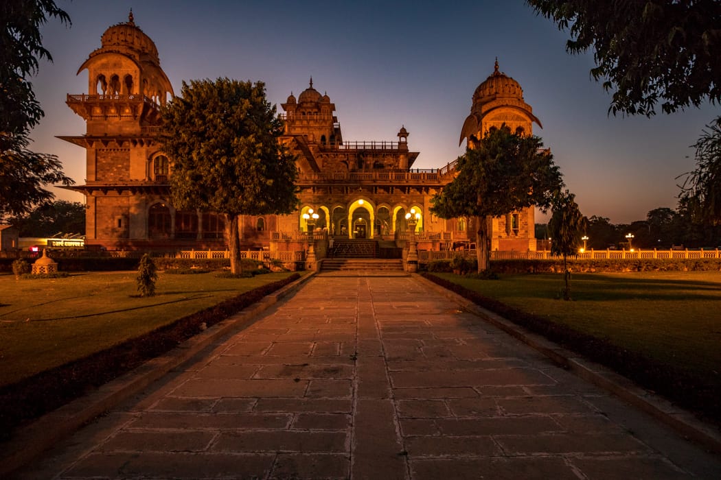 Albert Hall Museum at Night Jaipur, India