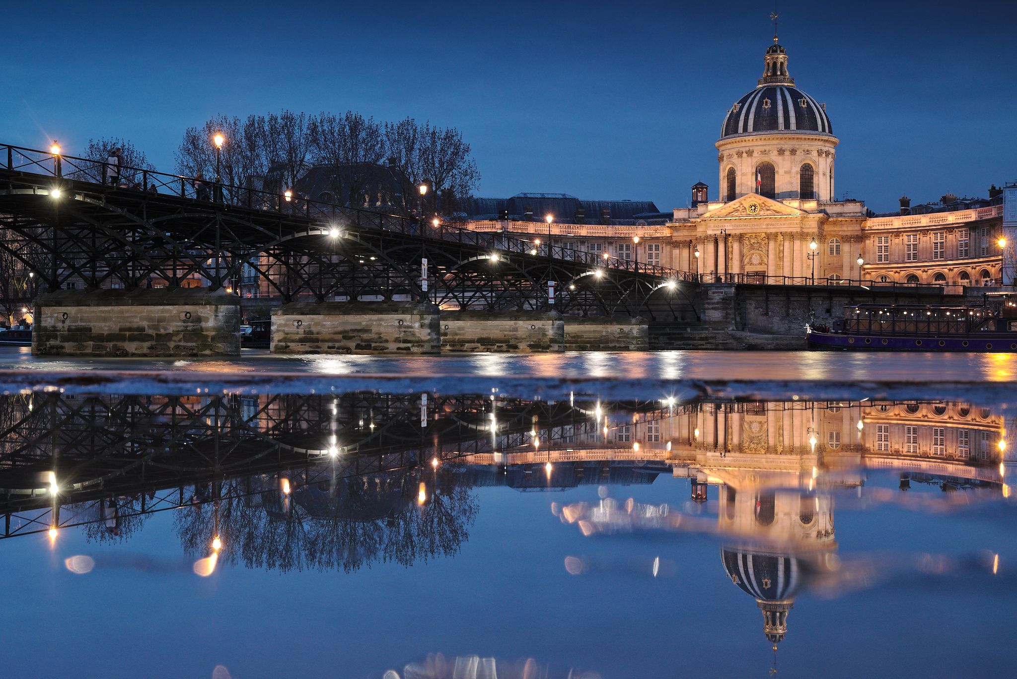 Art Bridge in Paris (Pont des Arts), France