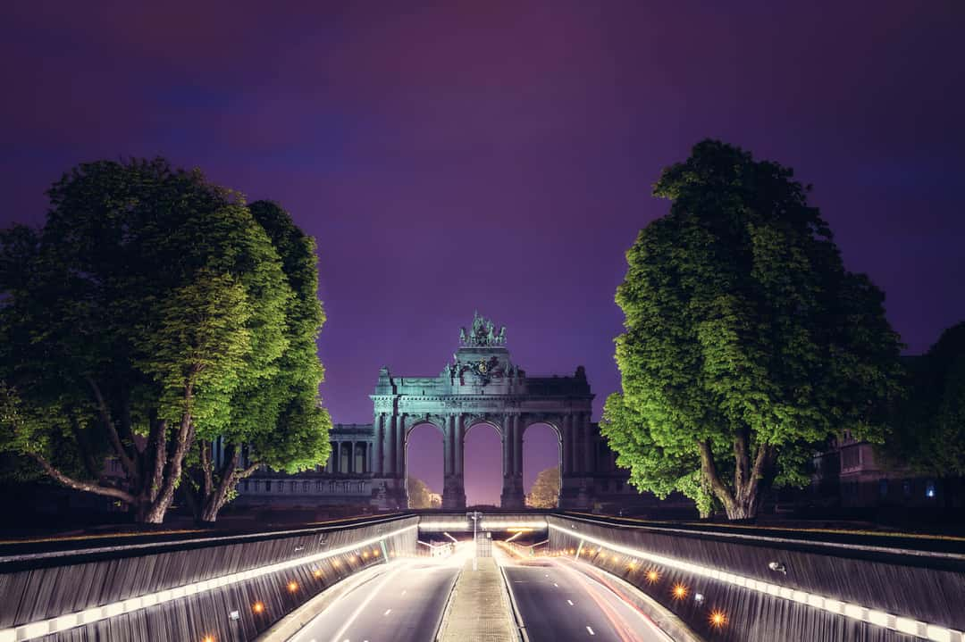 Just as the image above, this photo from Jubelpark, Brussels was taken with the same f-stop at f-11 and the same ISO, which was 100. The focal length was set to 33mm, the only difference was the exposure time of around 42 seconds, which isn't possible in A-mode, because most of the cameras will allow a max of 30 seconds. If that's not enough, you might want to switch to a bulb in manual mode and control the exposure time with your remote control to a length that fits best for the current light situation. A great alternative could have been to set the f-stop to f-9, which would have been fine as well and which would require a shorter exposure time to get the same result.