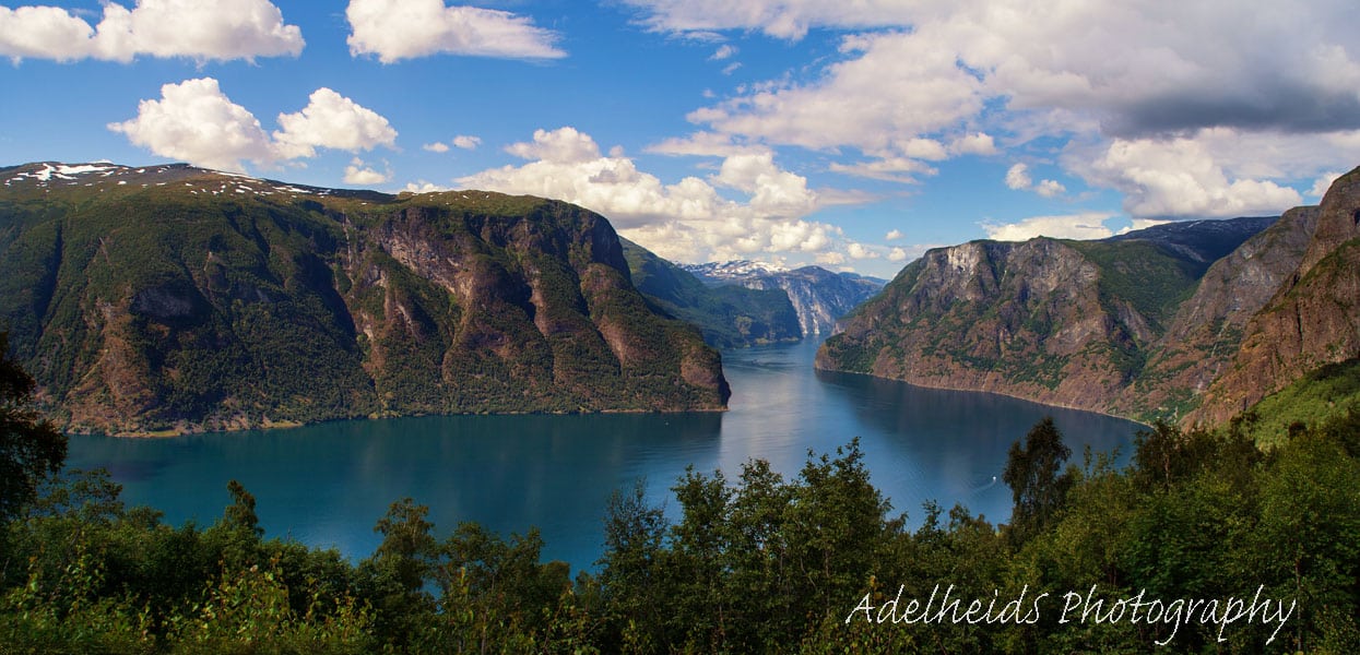 Aurlandsfjord near Aurland, Norway