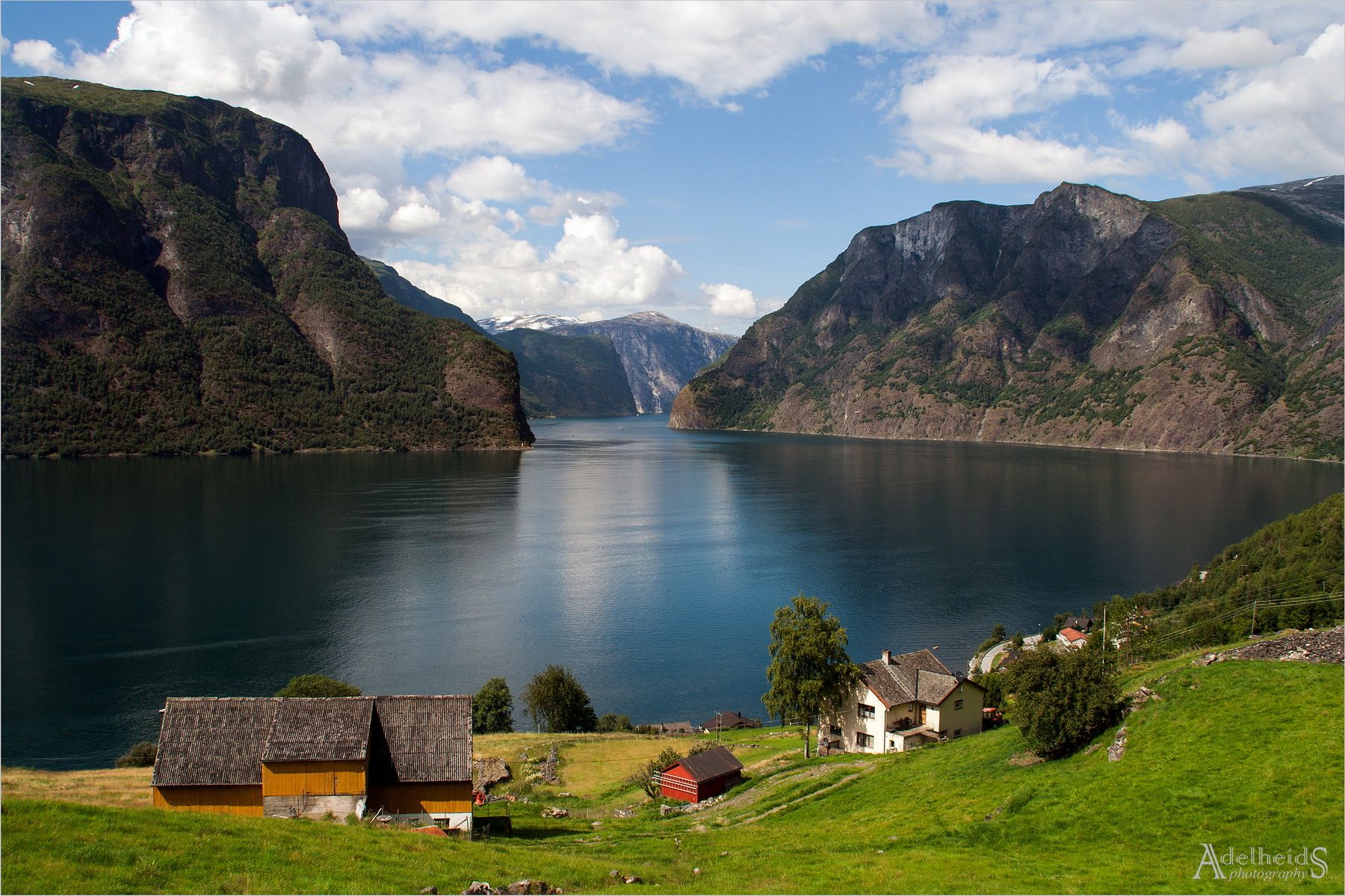 Aurlandsfjord near Aurland, Norway