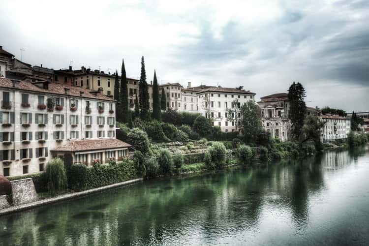 Bassano del Grappa, view from the old bridge