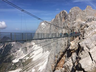 Bridge on the Dachstein Glacier