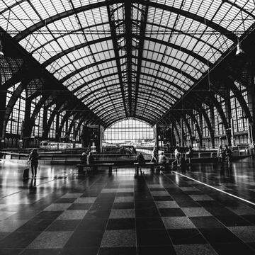 Central Station from the inside, Antwerp, Belgium