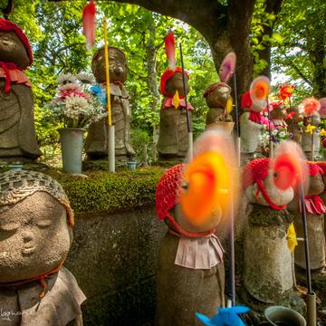 Child statues Zojo-ji Temple Cemetery  Tokyo, Japan