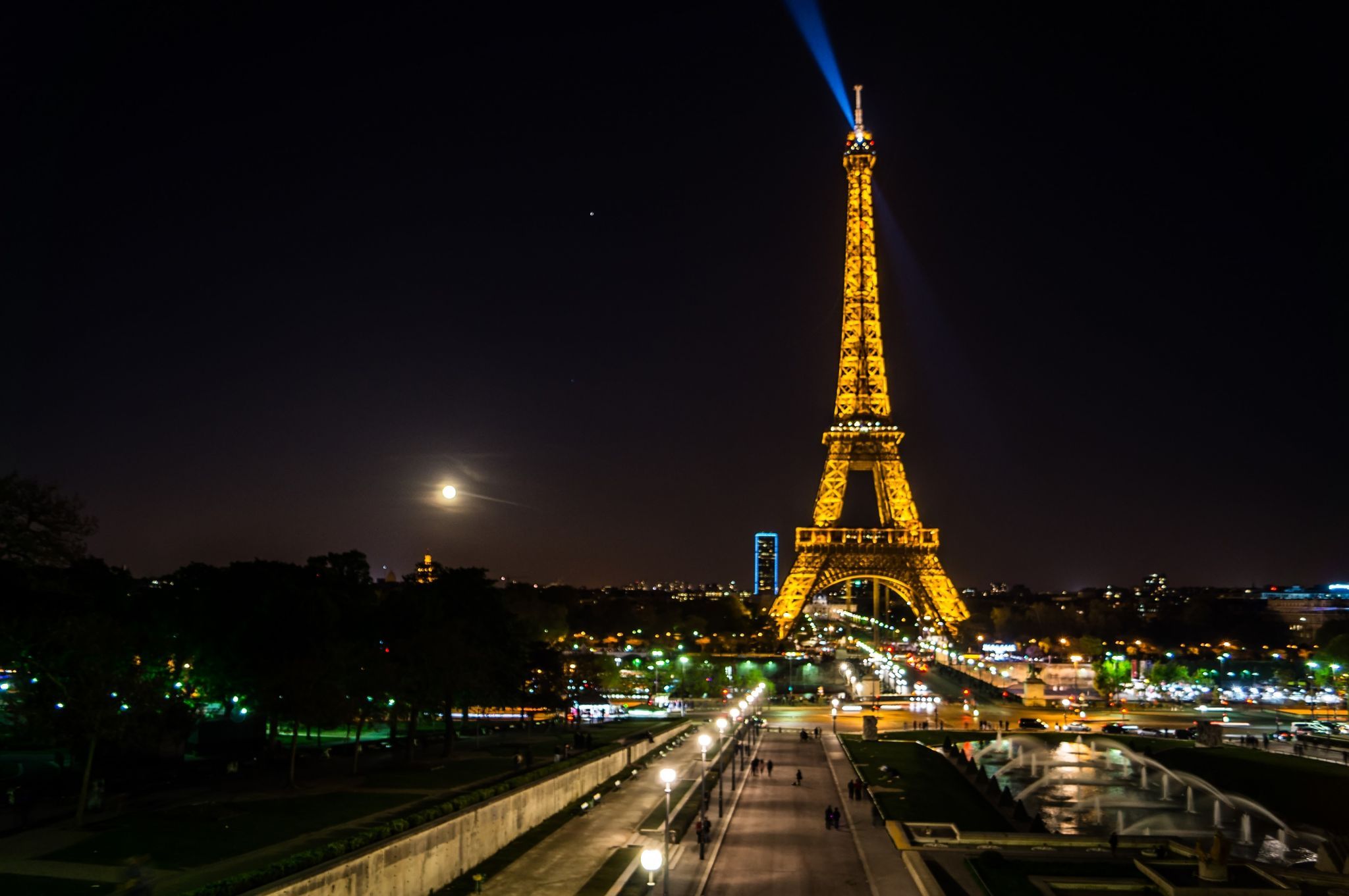 Eiffel Tower from Trocadero, Paris, France