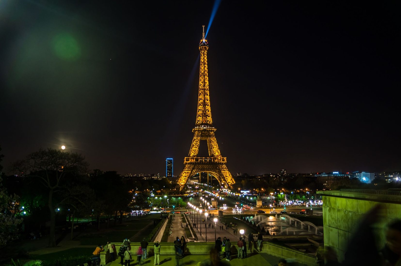 Eiffel Tower from Trocadero, Paris, France