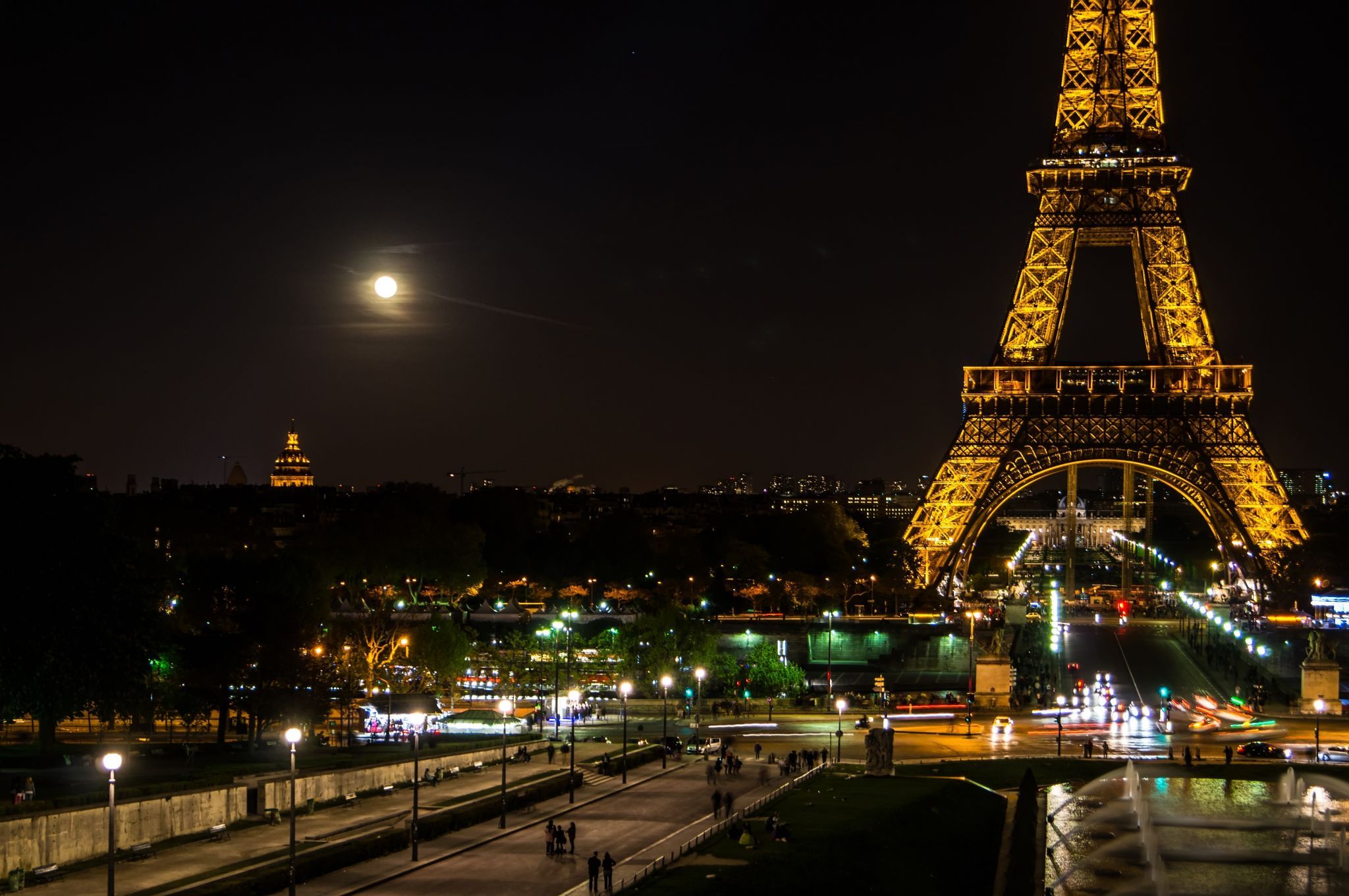 Eiffel Tower from Trocadero, Paris, France