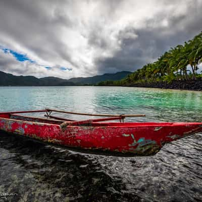 Fishing Boat on the Coast, Samoa