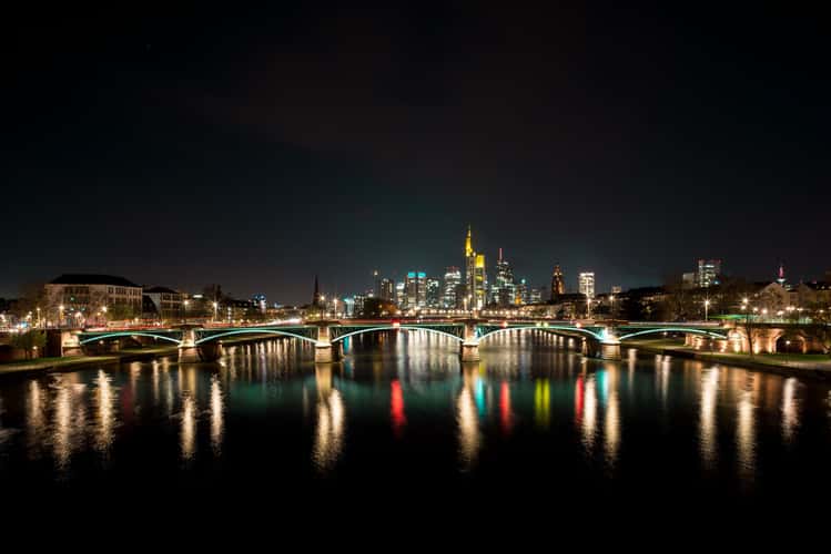 View from the Flößerbrücke, Frankfurt am Main