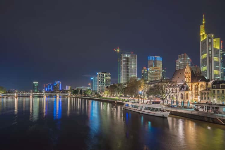 View from “Deutschherrenbridge“, Frankfurt am Main
