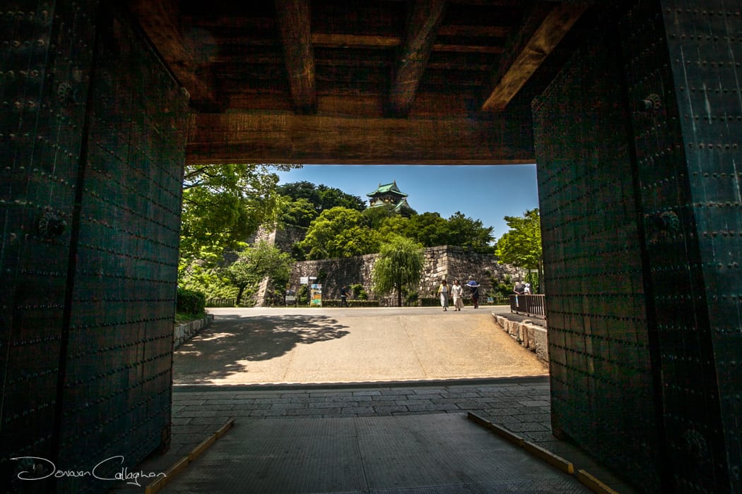 Gates to Osaka Castle, Japan