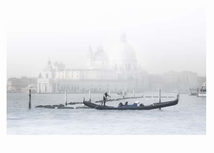 Moving Gondolas at Grand Canal, Venice